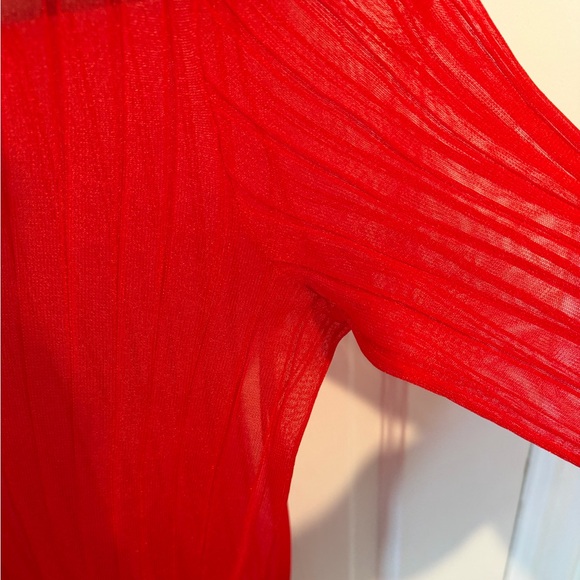 Alexander Wang red ribbed top - Picture 6 of 7